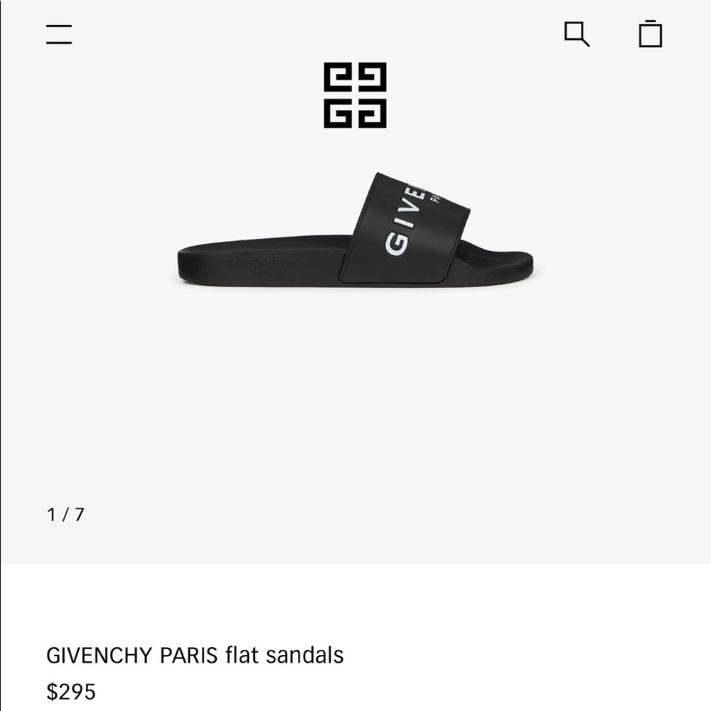 Givenchy black slides